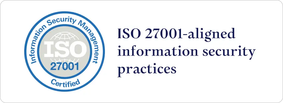 ISO 27001-aligned information security practices