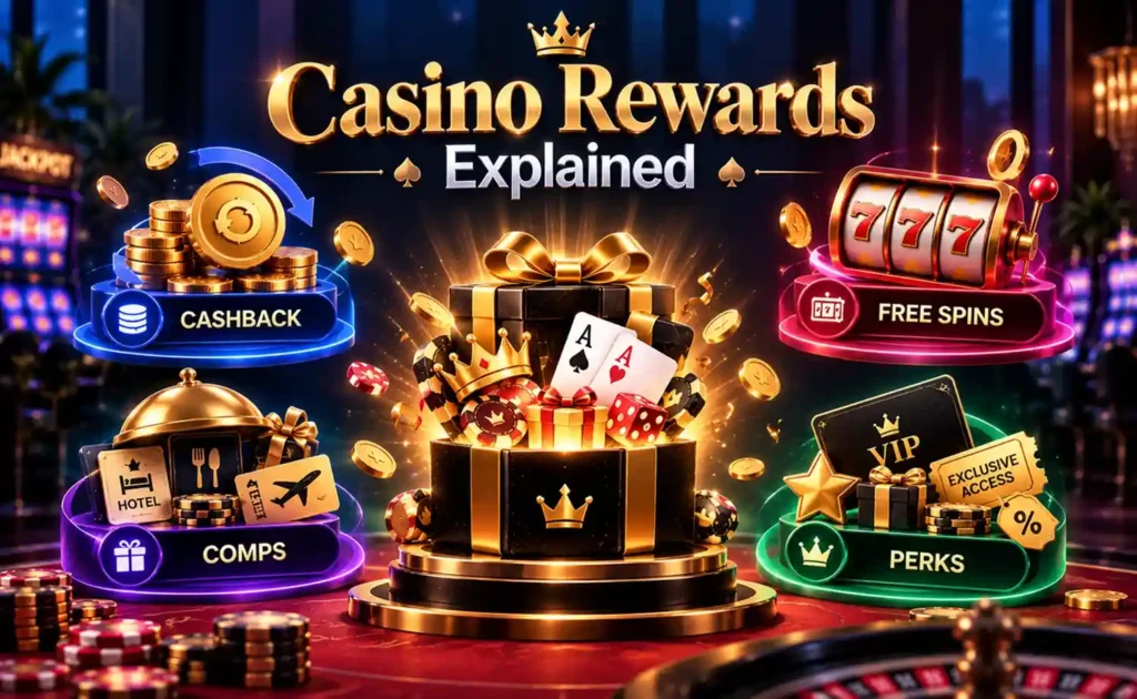 Casino Rewards Explained_ Cashback, Free Spins, Comps, and Perks